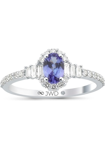 0,81CT Jwd Pırlanta Tanzanit Yüzük