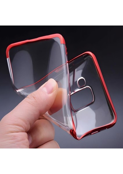 Galaxy A8 2018 Kılıf Dört Köşeli Lazer Silikon Kılıf fiyatları