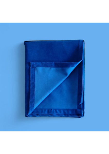 Lacivert Kadife Dokulu Dertsiz Masa Örtüsü modelleri