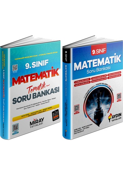 9. Sınıf Matematik Soru Bankası - Miray 2025 9. Sınıf Matematik Soru Bankası 2'li Set