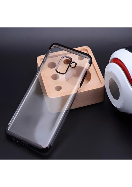 Galaxy A8 2018 Kılıf Dört Köşeli Lazer Silikon Kılıf