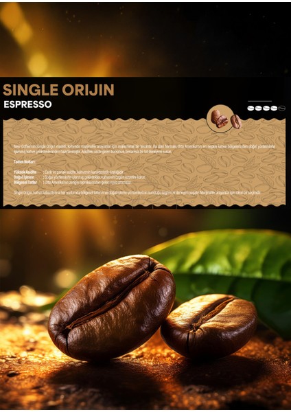 Single Orijin – Orta Amerika’nın Seçkin Arabica Kahve Çekirdekleri (1000gr) SO1000GR