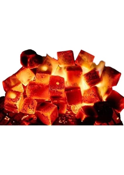 Mersedeh Nargile100 Doğal1kg Kömürü Hindistan Cevizi Kabuğundan Yapılır Duman ve Koku Olmadan Çabuk Yanar Doğal 1 kg