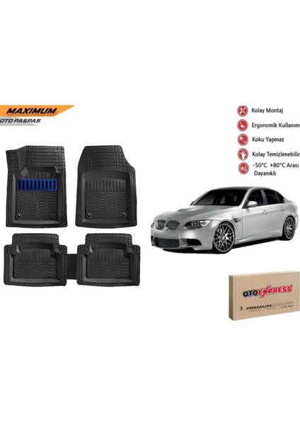 Bmw 3 Serisi E90 2011 Model Model 4d Havuzlu Maximum Mavi Paspas Takımı