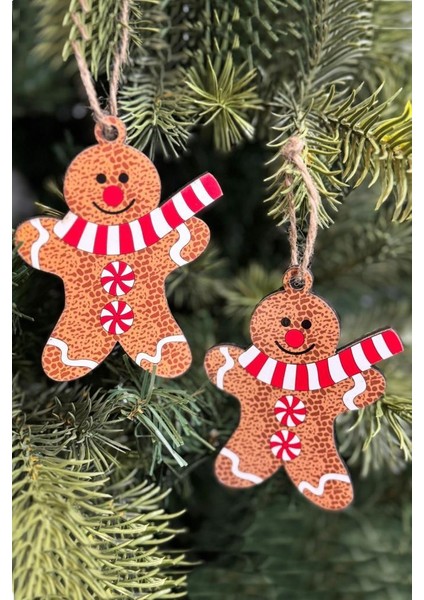 Yılbaşı Çam Ağacı Süsü Lüks Ginger Ikili
