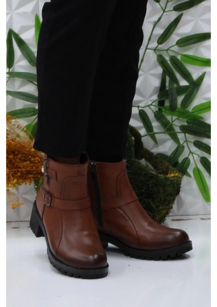 42831 Taba Deri Içi Kürklü Kaymaz Taban Kadın Bot fiyatları