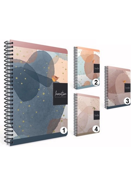 Inventıon Spiralli Sert Kapak 17X24 120YP.KARELİ Defter