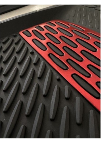 Tekno Trust Citroen C3 Uyumlu Universal Derin Havuzlu Paspas Krom Kırmızı fiyatları