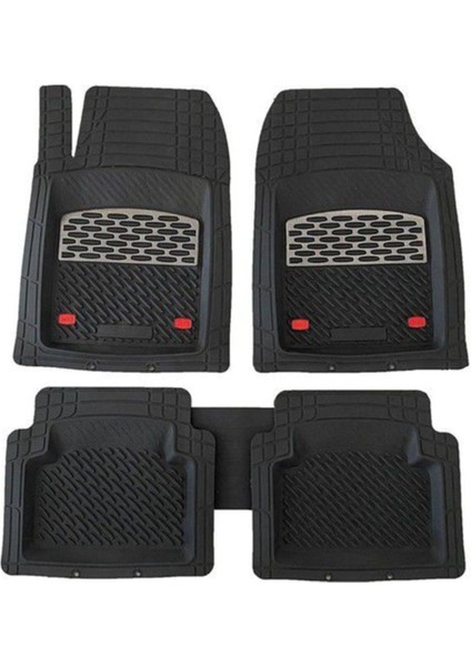 Tekno Trust Rover 216 Uyumlu Krom Kırmızı Universal Derin Havuzlu Paspas modelleri