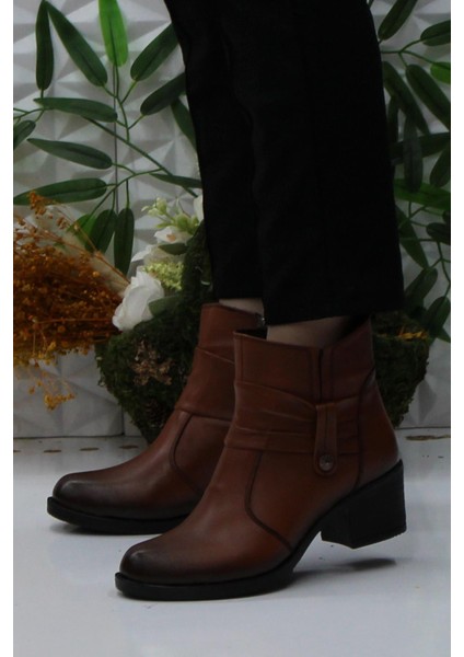 42806 Taba Deri Içi Kürklü Kaymaz Taban Kadın Bot modelleri