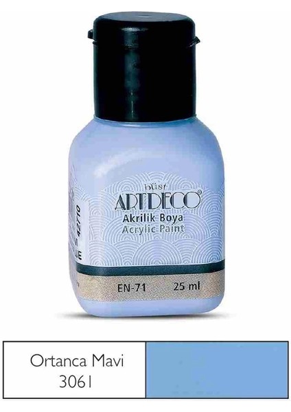 Akrilik Boya 25 ml ortanca Mavi 070A-3061