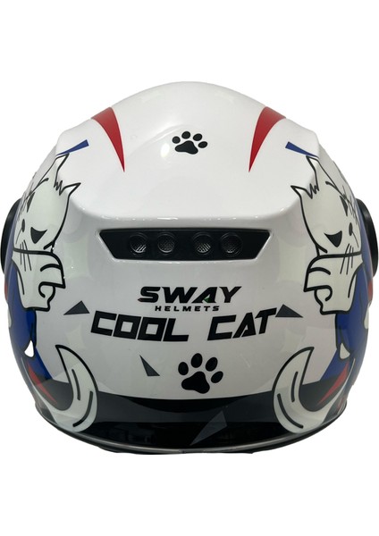 Sw 814 Cool Cat White Çocuk Kaskı - L