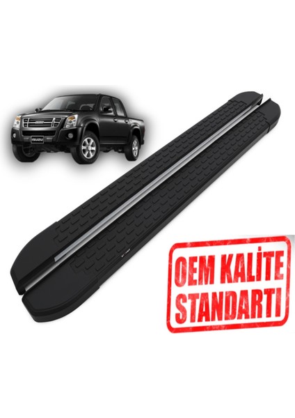 D Max 2005 - 2012 Araca Özel Nevada Siyah Yan Basamak
