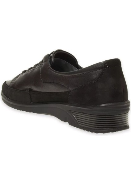 48201-G Bety Siyah Kadın Comfort Deri Ayakkabı modelleri