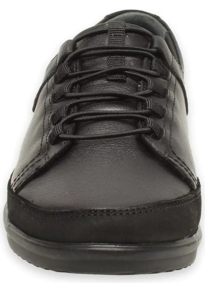 48201-G Bety Siyah Kadın Comfort Deri Ayakkabı fırsatları