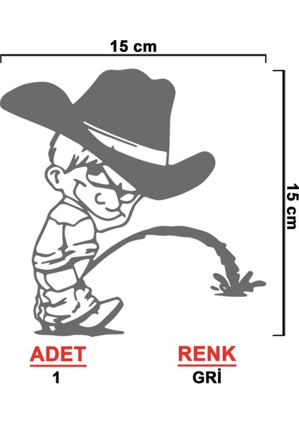 Işeyen Çocuk Sticker Model 5 - Oto Sticker - Araba Sticker - Araç Sticker - Cam Sticker fiyatları