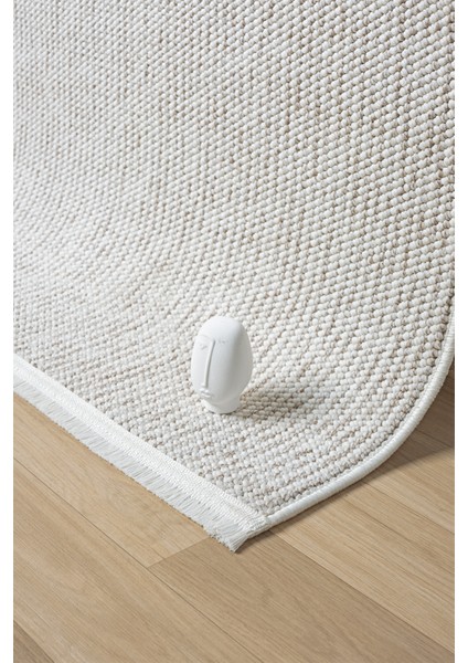 Naturel Bukleli Yumuşak Dokulu Beyaz Bej Iskandinav Koridor Kesme Yolluk Dokuma Halı fırsatları