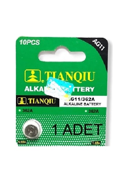 Tıanqıu Ag 11 /362A Alkalıne Pil