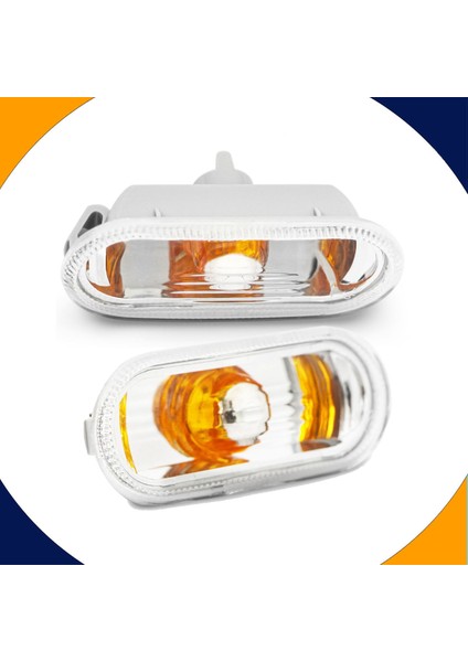 Skoda Citigo Ön Çamurluk Sinyali Takım (Şeffaf Krom-2k) 2012-2016 Model Arası Araçlara Uyumlu