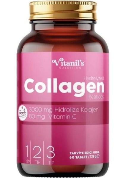 Vitanil's Nutrition Collagen Plus Tablet - Tip 1-2-3