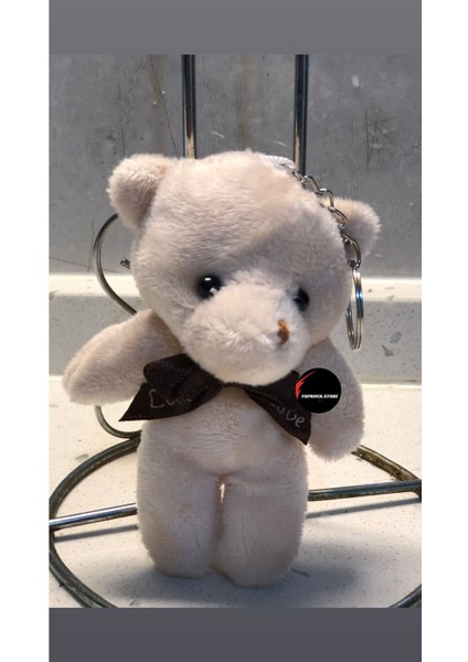 Sevimli Ayıcık Peluş Oyuncak Anahtarlık Uyku Arkadaşı Hediyelik 12 cm