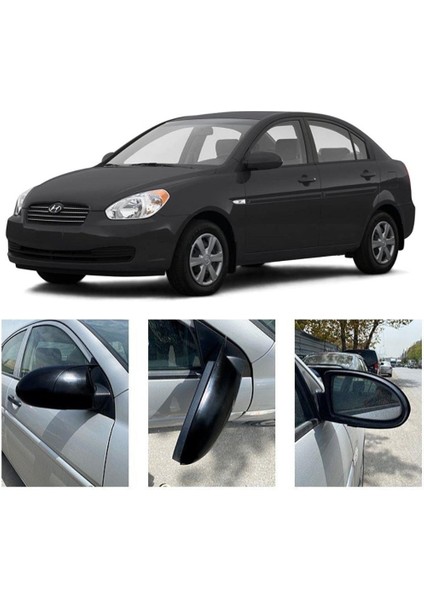 Hyundai Accent Era (2005-2011) Uyumlu Batman Ayna Kapağı ve Montaj Bandı