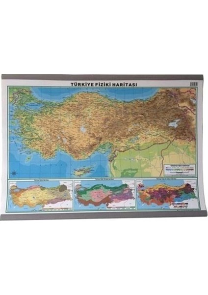 35 x 50 cm Türkiye Siyasi Fiziki Haritası