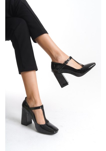Elena Siyah Rugan Kadın Topuklu Ayakkabı fiyatları