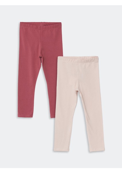 Lcw Kids Beli Lastikli Kız Çocuk Basic Tayt 2'li