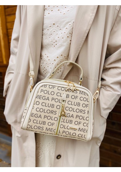 Mega Polo Club Of Colors El ve Ayarlanabilir Omuz Askılı 6 Bölmeli Kadın Çanta