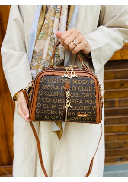 Mega Polo Club Of Colors El ve Ayarlanabilir Omuz Askılı 6 Bölmeli Kadın Çanta