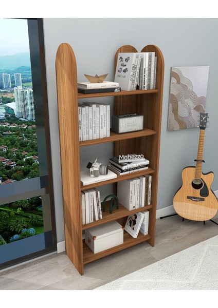 Dekoratif 5 Raflı Kitaplık Modern Kitaplık Kütüphane Organizer