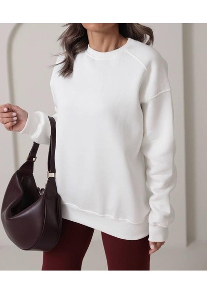Kadın Basic Oversize Sweatshirt