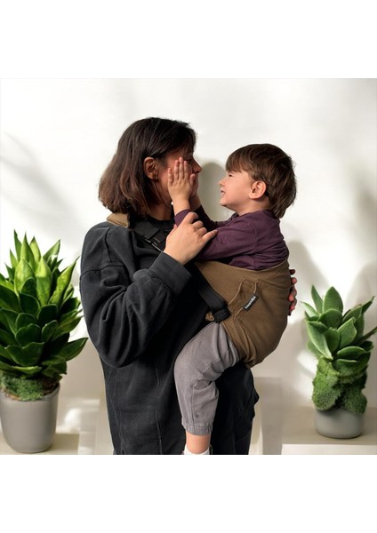 Child Carrier-10 Ay-4 Yaş(max 18 kg)Soğuk Kahve Çocuk Taşıyıcı|Ana Kucağı-Sling-Yan Sling