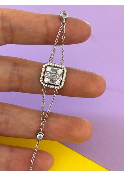3,63 gr Silver Renk Baget 925 Gümüş Bileklik fiyatları