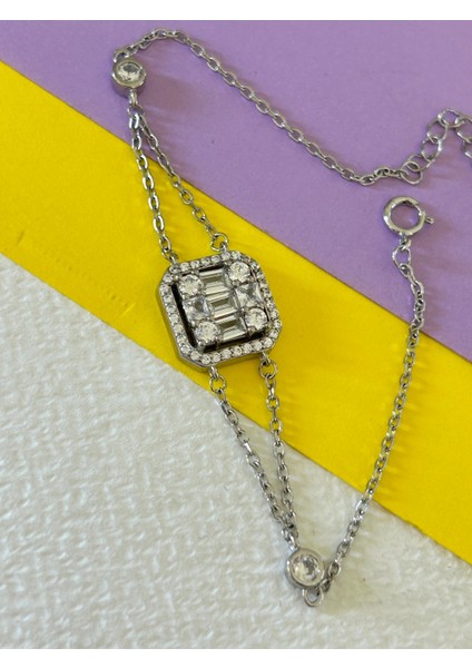 3,63 gr Silver Renk Baget 925 Gümüş Bileklik fırsatları