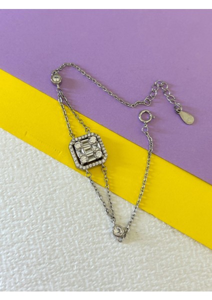 3,63 gr Silver Renk Baget 925 Gümüş Bileklik indirimleri