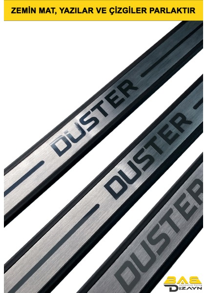 Dacia Duster Suv Krom Kapı Eşik Koruması 2010-2017 Arası 4 Parça