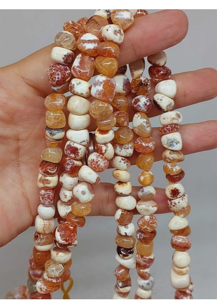 Akik Taşı Şekilsiz Doğal Taş Dizi (54494)