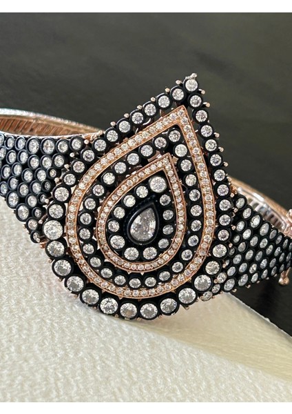 13,23 gr Silver Renk Büyük Full Baget 925 Gümüş Bileklik
