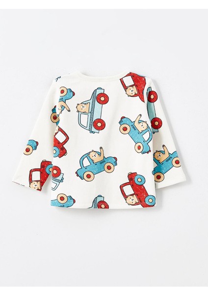 Bisiklet Yaka Uzun Kollu Baskılı Erkek Bebek Pijama Takımı fiyatları