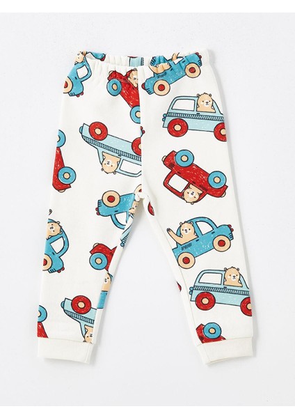 Bisiklet Yaka Uzun Kollu Baskılı Erkek Bebek Pijama Takımı modelleri