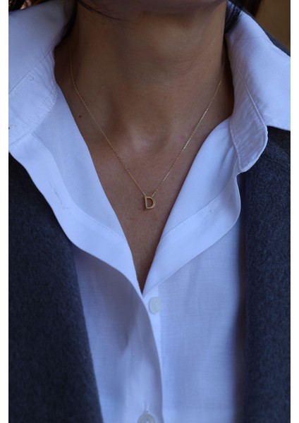 14 Ayar Altın D Harfli Kolye fiyatları