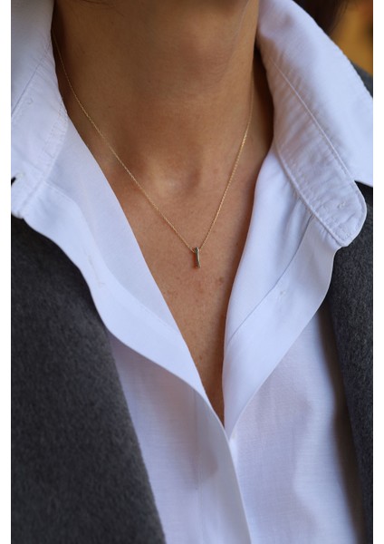 14 Ayar Altın I Harfli Kolye fırsatları