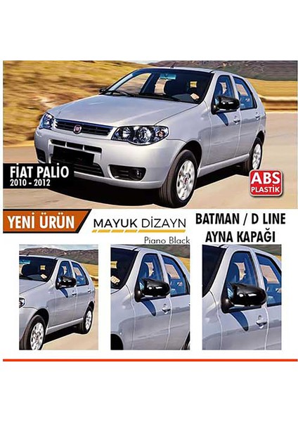 Fiat Palio Batman Yarasa Ayna Kapağı Piano Black 2010- 2012 ve Montaj Bandı