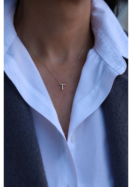 14 Ayar Altın T Harfli Kolye fiyatları