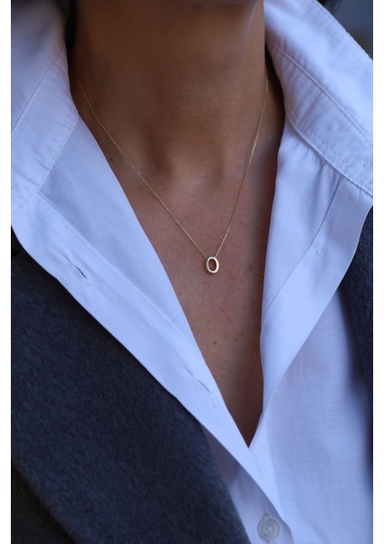 14 Ayar Altın O Harfli Kolye fiyatları