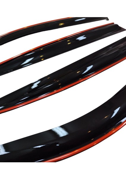 Tekno Trust Hyundai Tucson Kırmızı Kromlu Cam Rüzgarlığı 2015-2021 Arası modelleri
