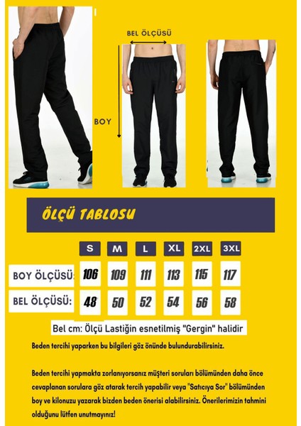 Siyah Erkek Düz Paça Beli Lastikli Cepli Mıcropoly Kumaş Eşofman Altı EDY2401S fırsatları