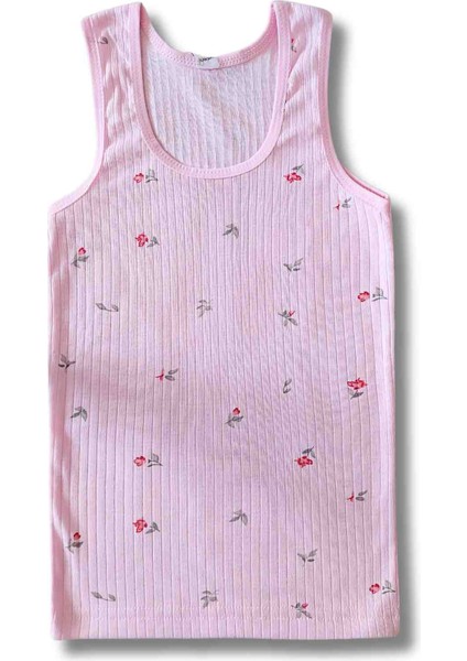 %100 Pamuklu Kız Çocuk Fitilli Kaşkorse Atlet Fanila Iç Çamaşır 6lı Set fırsatları